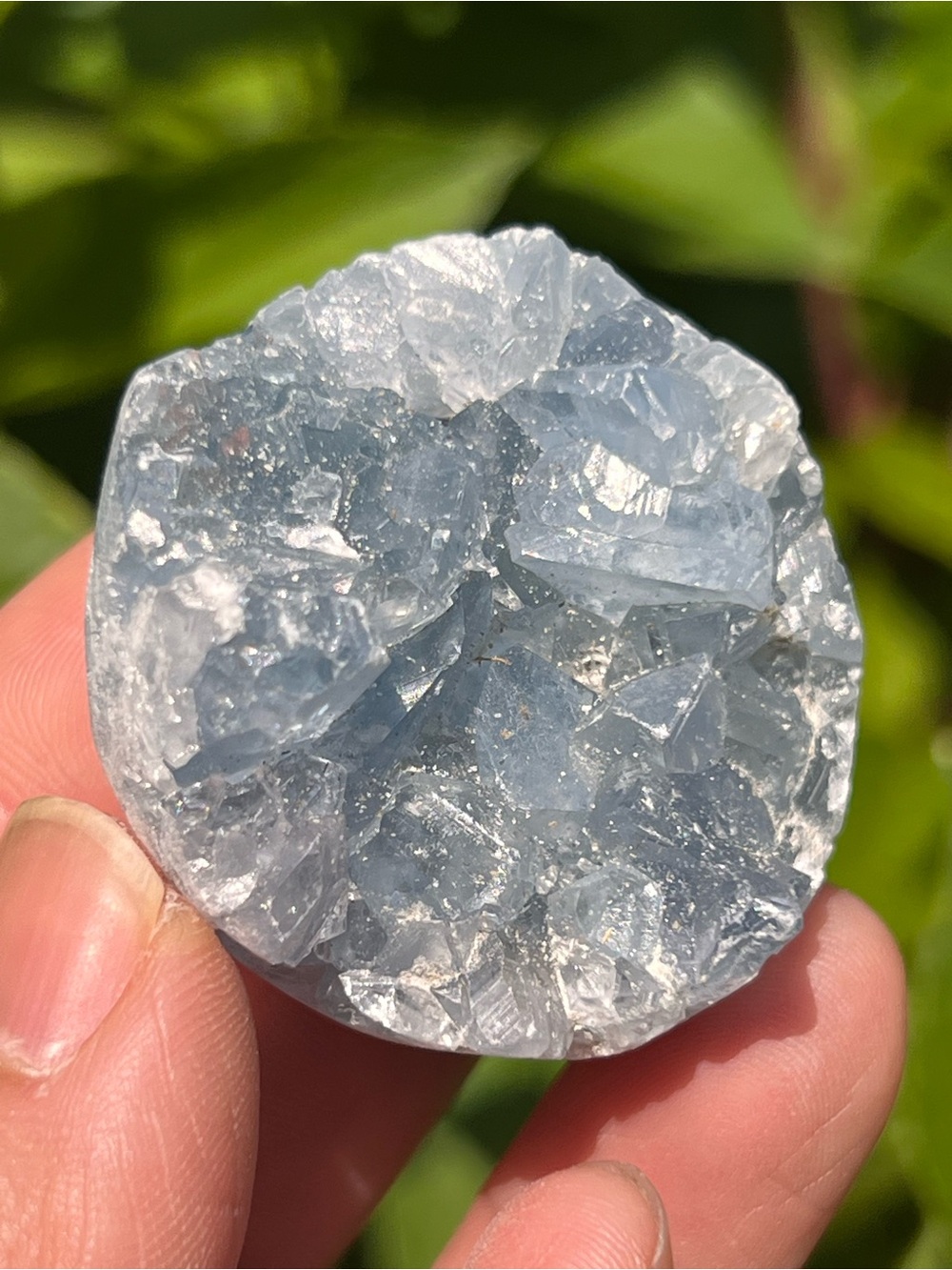 Blue (7) Celestine sphere | Crystal